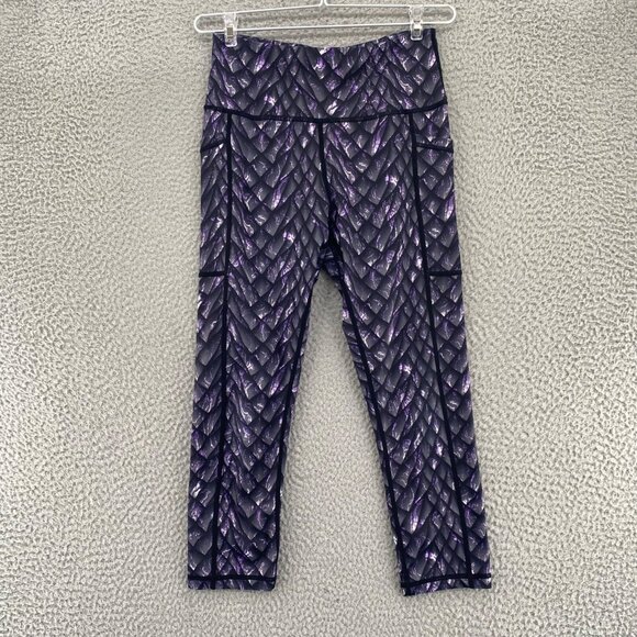 Constantly Varied Gear Leggings Womens Extra Small Purple Dusk Scale Capri CVG - Picture 1 of 11